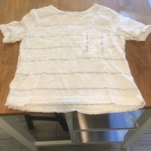 White and silver top